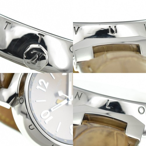with paper LOUIS VUITTON Tambour GMT Q1132 Date Automatic Men's Watch M#140578 - Picture 9 of 10