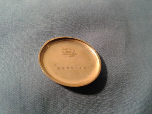 Vintage Wadsworth Rambler Garantie 10 Jahre Uhrenboden 2659876 Runde Teile Pre