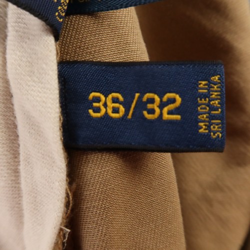 Polo Ralph Lauren Pants Mens 36 Beige Brown 100% Cotton Twill Chino 36x32 - Picture 8 of 15