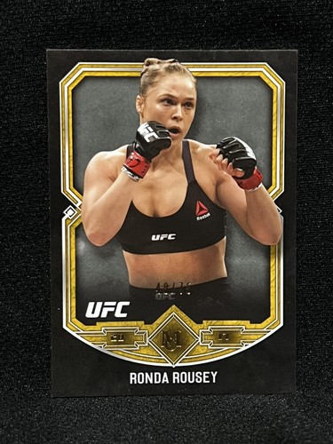 2017 Topps UFC Museumskollektion Ronda Rousey #15 GOLD 49/75 - Bild 1 von 2
