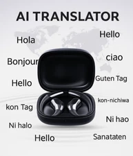 3-in-1 AI Voice Translation Earbuds Smart  Real Time Translator 135+ Languages