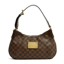 Louis Vuitton 2010 Sac Thames LV Damier Ebene Canvas Shoulder Bag