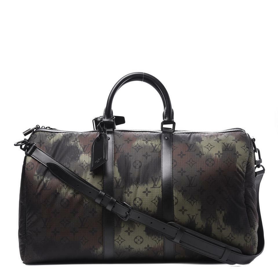 LOUIS VUITTON KEEPALL BANDOULIERE 50 NYLO CAMO LIMITED EDITION BAG –  Caroline's Fashion Luxuries