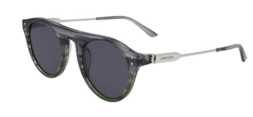 Calvin Klein CK20701S Smoke Green Gradient Horn New Men's Sunglasses - Picture 6 of 12