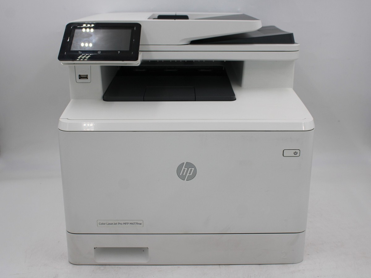 HP Laserjet Pro MFP M477fnw All In One Color Laser Printer Copier Fax CF377A eBay