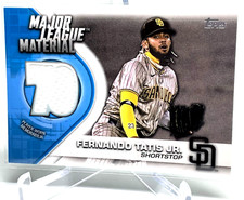 FERNANDO TATIS JR 2021 TOPPS MAJOR LEAGUE MATERIAL RELIC #MLMFT SAN DIEGO PADRES