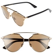 Christian Dior So Real Studded RHL5V Sunglasses Gold Black Brown - Without case
