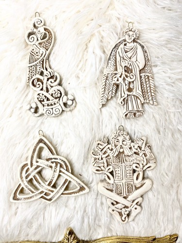 Celtic Symbols Ornaments Handmade Hanging Wall Greenman Celtic Angel Knot - 4 - Picture 3 of 20
