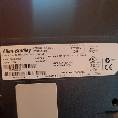 Allen Bradley 1756-L73/Ser - Bild 2 von 3