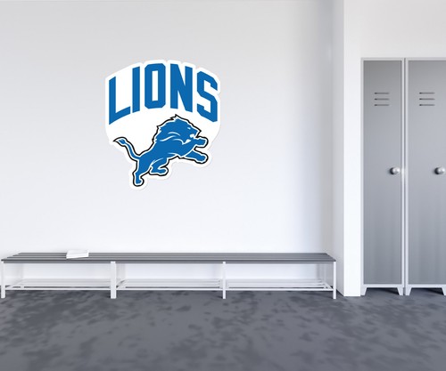 Detroit Lions NFL Football Sport Sticker Wall Decor 25'' X 22'' - 第 1/1 張圖片