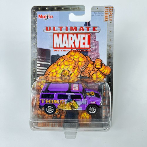 Maisto Ultimate Marvel THE THING Die Cast Hummer H2 SUV Car Series 1 17/25 MOC - Picture 7 of 13