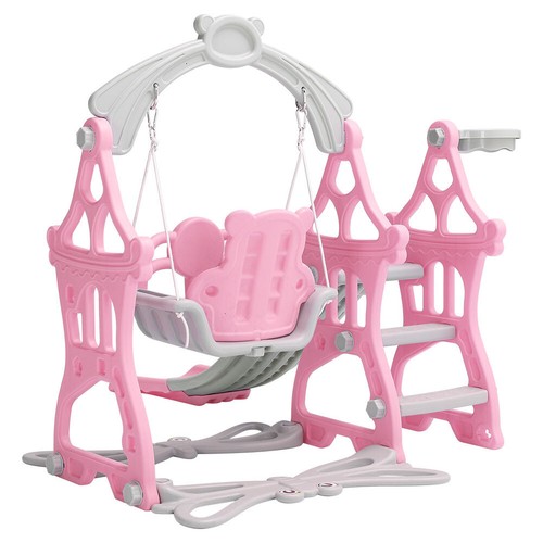 3-in-1 Kids Swling and Swing Set Climbing Toys Indoor Playground Outdoor Garden - Picture 41 of 84