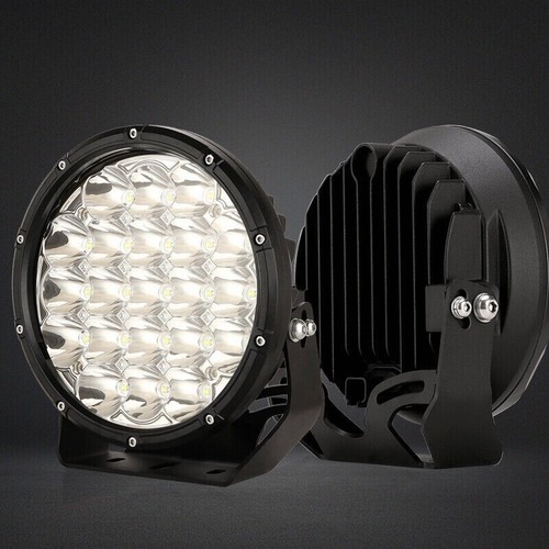 NEW DESIGN 7inch Pair Round LED Driving Lights Spot Black Truck Offroad SUV 4X4 - Picture 4 of 11