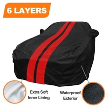 6 Layer CUSTOM FIT FORD MUSTANG GT OUTDOOR CAR COVER All Weather Waterproof Rain