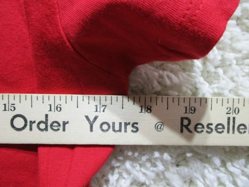 Santa Merry Christmas Womens Shirt Large Red Short Sleeve Round Neck Christmas - Bild 6 von 10