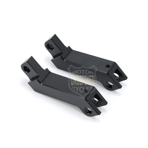 CNC Foot Pegs Extension Mount Bracket For Harley Touring Road Glide King Softail - Picture 10 of 14