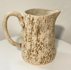 Ceramic Wood looking Pitcher Halloween Home Decor Vintage