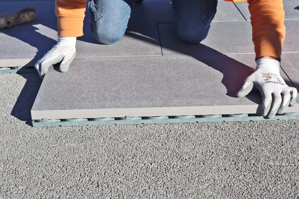 EASY-LAYING Unterkonstruktion Feinsteinzeug Bodenplatten Terrasse 40x80x2,3 cm - Bild 4 von 4