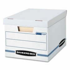 Bankers Box STOR/FILE Basic-Duty Storage Boxes, Letter/Legal Files, 12.5" x 16.2