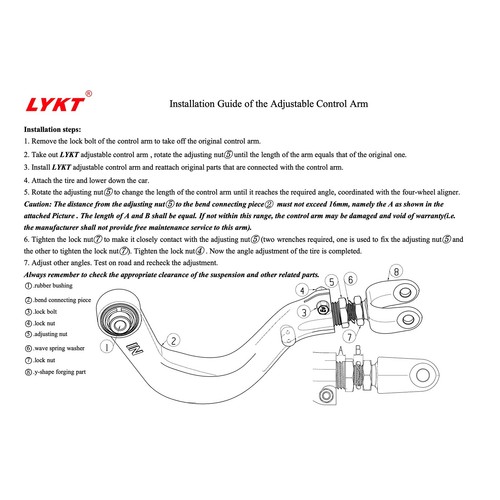 LYKT 4pcs Alignment Arms Rear Camber&Toe Kit for Benz B250E、CLA45AMG、CLA250 - Picture 6 of 18