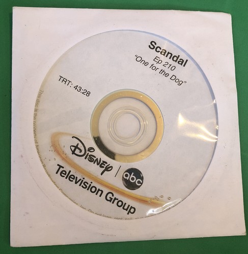 RARE DISNEY ABC SCANDAL FYC DVD 2013 PROMO TONY GOLDWYN SEASON 2 ONE EPISODE OOP - Picture 2 of 2