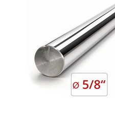 Chrome Plated Steel Rod - 5/8" Dia x 48" length shaft, 1045 steel bar