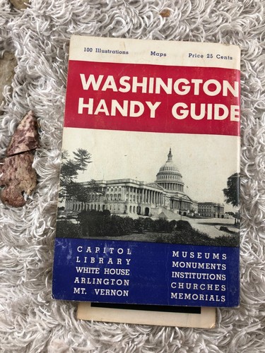Vintage 1944 Washington DC Map and Handy Guide - Picture 8 of 8
