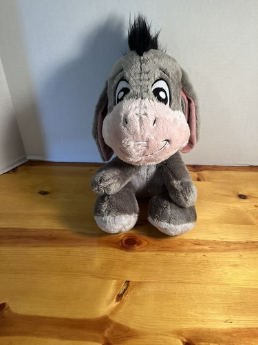 Disney Parks Big Feet Foot Baby Eeyore 12” Grey Plush Stuffed Animal Toy