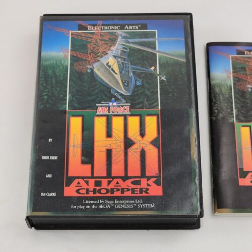 LHX Attack Chopper (Sega Genesis, 1992) Complete Game w/ Case & Manual Tested - Picture 6 of 9