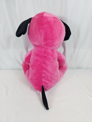 Pink Dog Plush Toy Sitting Plush Soft Toy (Aussie Seller) - Picture 3 of 4