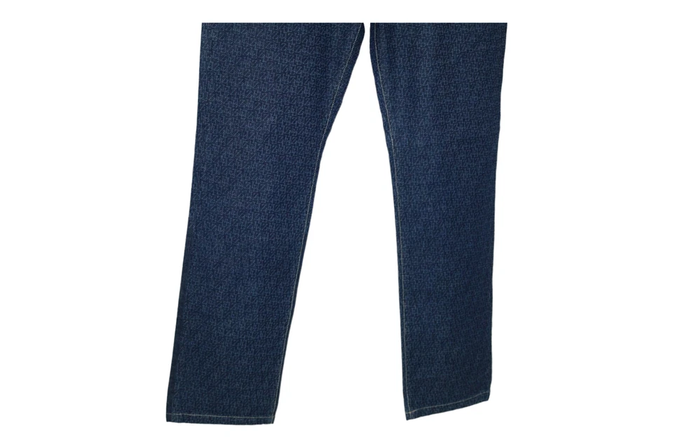 Pantalones de mezclilla Zilli Luxury monograma algodón y seda índigo Foto 4 de 4