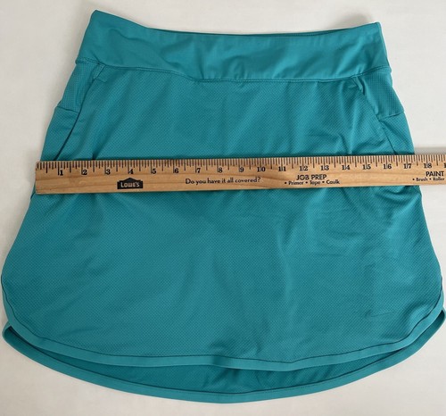 Nike Women’s Sz S Skirt Skort Dri-Fit Teal Blue Stretch Golf Tennis Mini - Picture 6 of 16