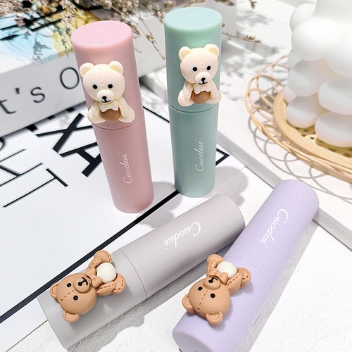 Velvet Matte Lipstick Long Durant Des Grains D'ours Mignons Maquillage Lip ~ - Bild 5 von 16
