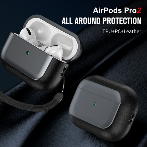 For Apple AirPods 4 3 Pro 2nd Gen Leather Shockproof Rugged Earphone Case Cover - Picture 32 of 54