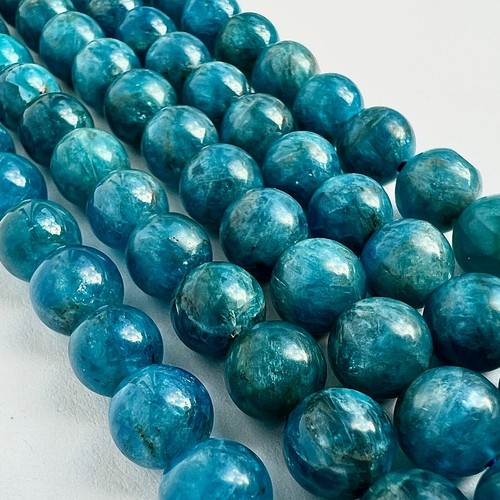 Apatit Edelstein 6mm Perlen 38cm Voll Strang Halbedelstein Lose Perlen - Bild 7 von 9