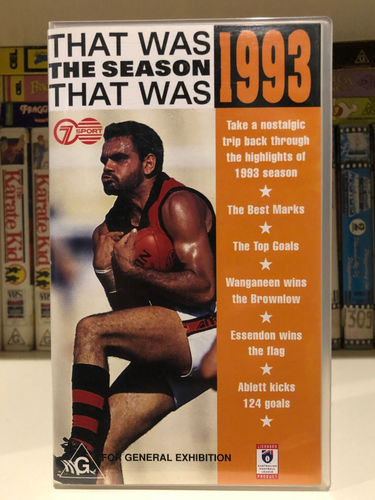 THAT WAS THE SEASON THAT WAS 1993 - VFL VHS