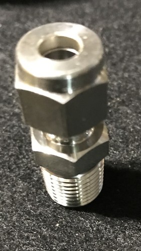 4x Ham-let, 768HL, SS, 1/4" T X 1/4" MNPT 316 SS - Bild 3 von 5