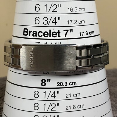 時計 Unisex FOSSIL Big Tic JR-7843 Fossil Big Tic Jr-7843 Watch Stainless Steel for sale online