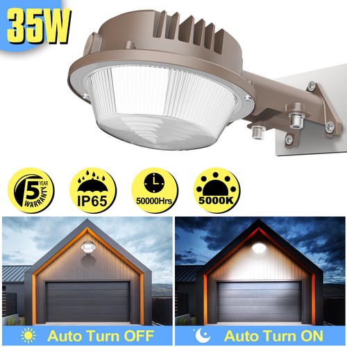 LED Barn Yard Light Dusk to Dawn - 35W [175W Mercury Vapor/70W MH Equal] 5000K - Picture 1 of 12