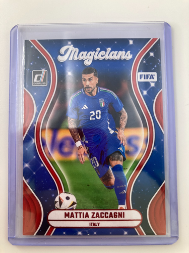 PANINI DONRUSS SOCCER 2024/25 MATTIA ZACCAGNI ITALY BLUE MAGICIANS .