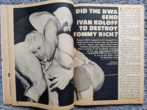 VTG 1982 MAY WRESTLER MAGAZINE BOB BACKLUND GRAHAM FLAIR WWF + MORE EXC - Picture 3 of 4