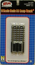 NEW N Atlas #2536 Code 80 Bumper Tracks 2 Pk