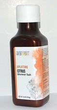 AURA CACIA UPLIFTING CITRUS SHOWER SALT BATH 16 OZ SWEET ORANGE  LEMON OILS