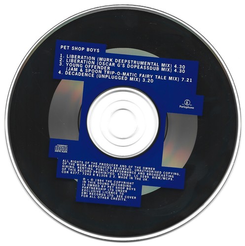 Pet Shop Boys – Liberation CD2 - UK 4 Track CD Single - CDR 6377 - Picture 3 of 4
