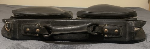 Peters Bag Corp Vintage Bantam Travelware Black Vinyl Overnight Suitcase - Picture 3 of 7