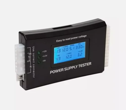 Pin 4 Power Supply Tester PC Computer LCD 20/24 PSU ATX BTX ITX SATA HDD Digital