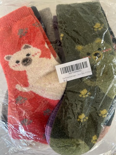 Kids Merino Wool Thermal Walking Socks for Toddlers Boys Girls Winter Socks - Picture 2 of 2