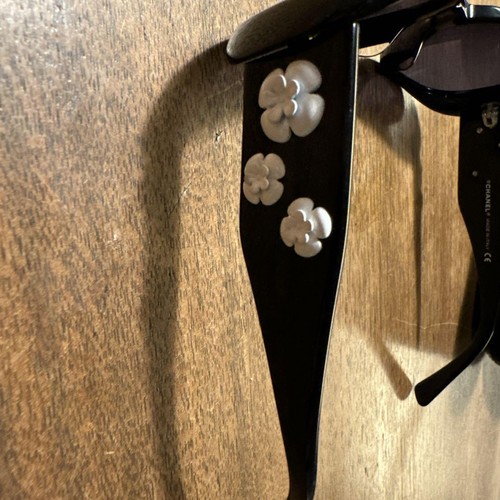 CHANEL Sunglasses Camellia Coco Mark 5113 Black White - Picture 13 of 17
