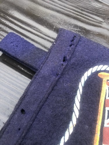 Vintage Royal Navy Pacific fleet in Australia felt pennant WW2 era souvenir - Picture 11 of 15