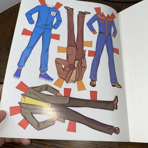 Big Jim & Big Jack #1988 Papier spielen Sportfiguren ungeschnitten Whitman 1976 Mattel - Bild 7 von 12